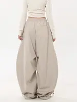 Y2K Oversized Casual Pants Women Drawstring Cargo Sweatpant Big Size Wide Leg Trousers 1/2pcs Lightweight Streetwear Pant Female - Image 4