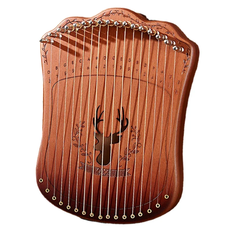 Cega 17 Strings Lyre Harp Solid Beech Wood Harp Portable Mini Lyre Piano Beginner Kid Stringed Instruments with Accessories Gift harp musical instrument