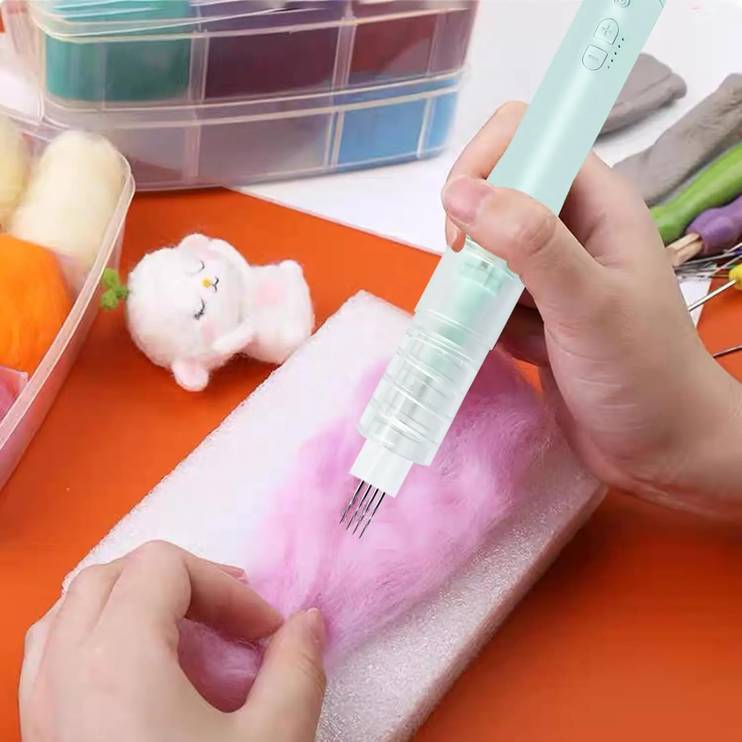 Electric Needle Felting Machine,Needle Felting Tool Supplies for Wool Felted Animals, Needle Machine for Quick
