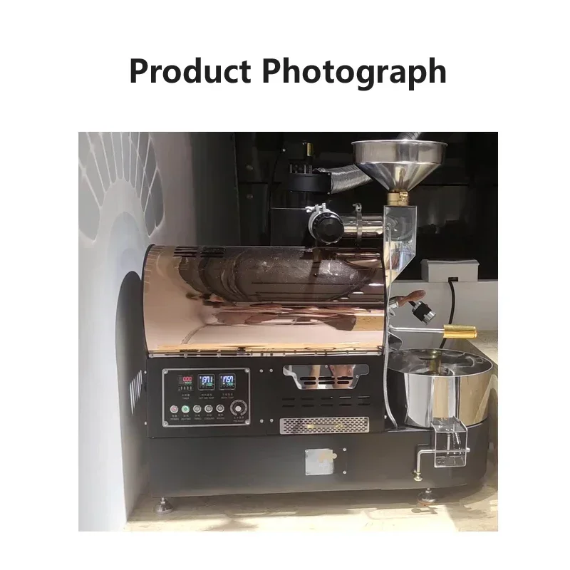 220V Coffee Bean Roaster 1KG Commercial Electric Type Gas Type Optional Semi-direct Fire Semi-hot Air Roasting Beans