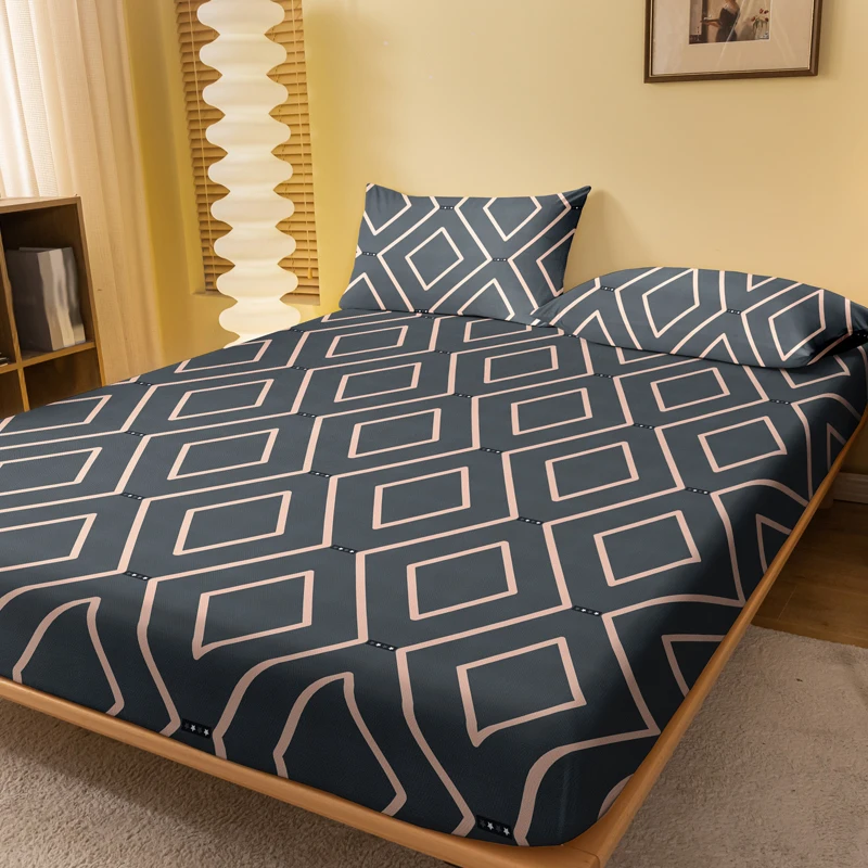1 Piece Memory Time Patterned Frosted Bedsheet Bedroom Printed Bedspread, printed bedspread,patterned bedsheet