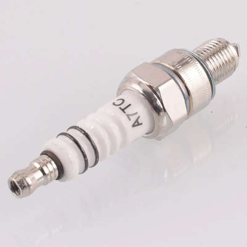2Pcs 금속 점화 플러그 A7TC 10mm 먼지 자전거 Moped GY6 50cc-150cc 스쿠터에 적합