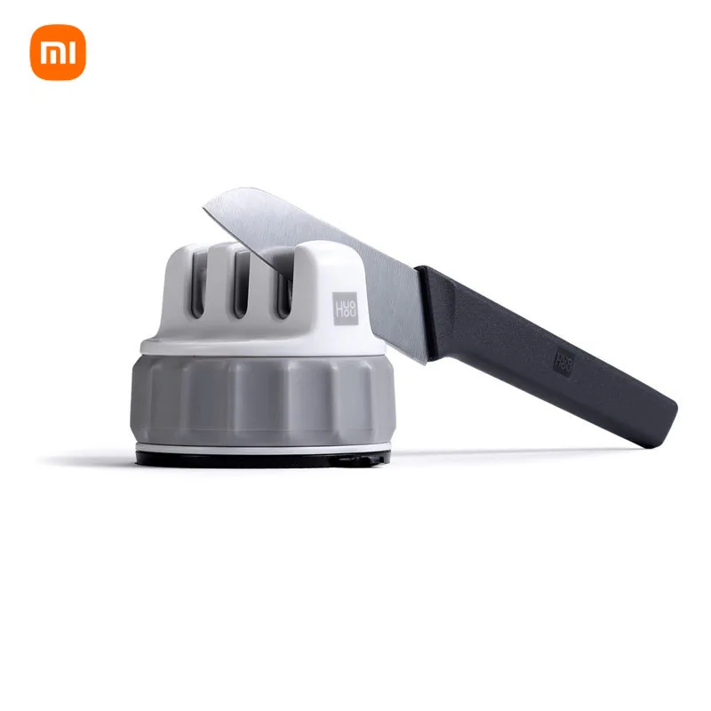 Мини-точилка для ножей Xiaomi Mijia Huohou точилка одной руки супервсасывающий кухонный