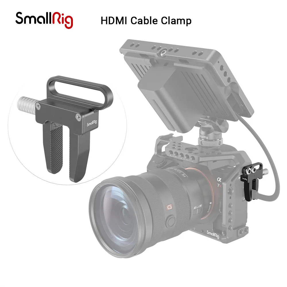 

SmallRig HDMI Cable Clamp For Sony A7 Series For Nikon Z6/Z7 For Canon EOS RP and Panasonic Select Camera Cage 3637