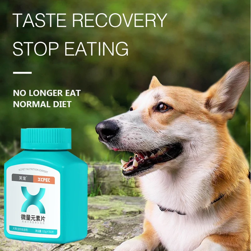 

Таблетки из микроэлементов для домашних животных, 150 таблеток, тоник для собак, щенки Тедди, антифекальные продукты для здоровья Anorexia