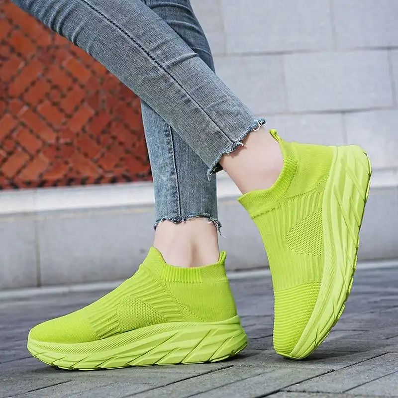 MWY Fashion Women's Sneakers Shoes Wedge Socks Comfortable Woman Shoe vulcanized Shoes Zapatilla Deportiva Mujer Size 36-44