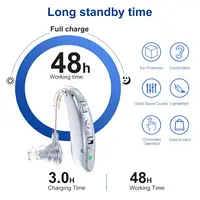 Rechargeable Digital Hearing Aid Adjustable Tone Best Sound Amplifier Portable Deaf Elderly BTE Hearing Aid 2