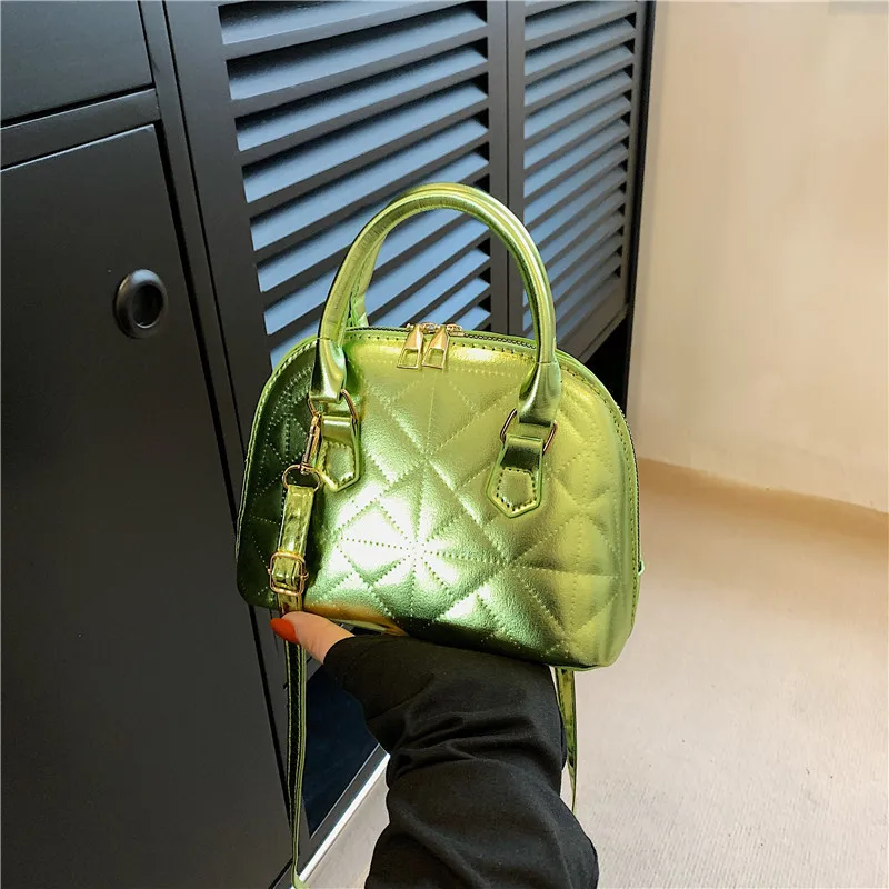Autumn Fashion Crossbody Bag Diamond Candy-colored Luxury Brand Shoulder Bag Simple Western Handbag Retro Shell Crossbody Bag