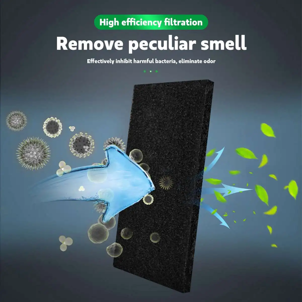Black 47x114cm Cooker Hood Extractor Activated Carbon Filter Cotton for Smoke Exhaust Ventilator Home Kitchen Range Hood Parts 5
