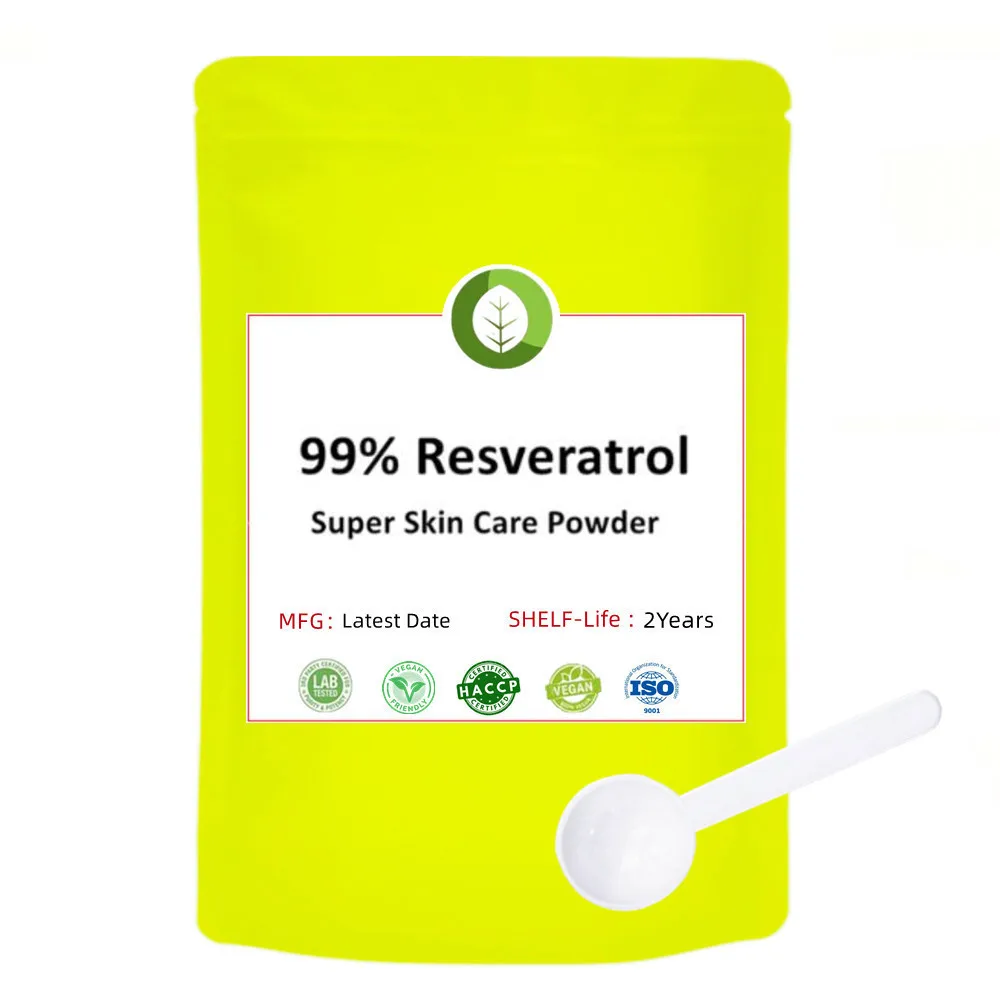 

Free Shipping Resveratrol 99% Whitening Natural Purified Powder, Trans Isomeric