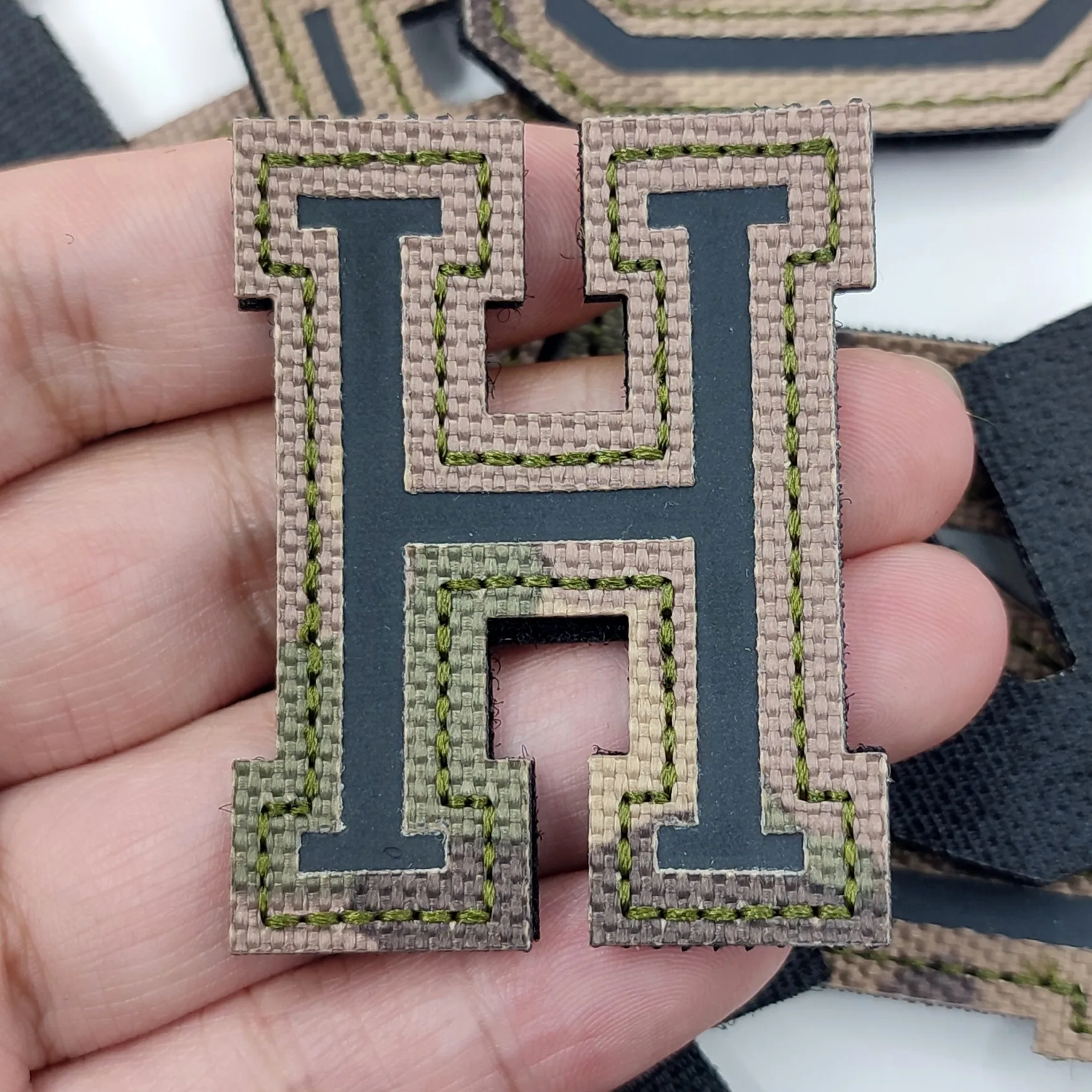 Custom Name English Letter Spanish Letter Military Tactical Backpack Hat Clothes Armband Embroidered Microbadge Magic Patch embroidered patches