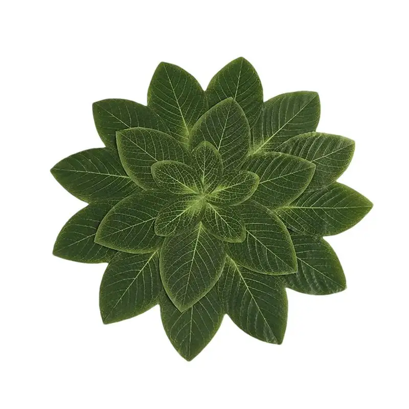 Green Leaves Shape Heat Resistant Table Mats