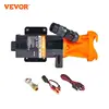 VEVOR RV Portable Macerator Pump 12V 12GMP with Detachable Quick Connection Valve Metal Hose Clamp Power Cord for RV Motorhome 1