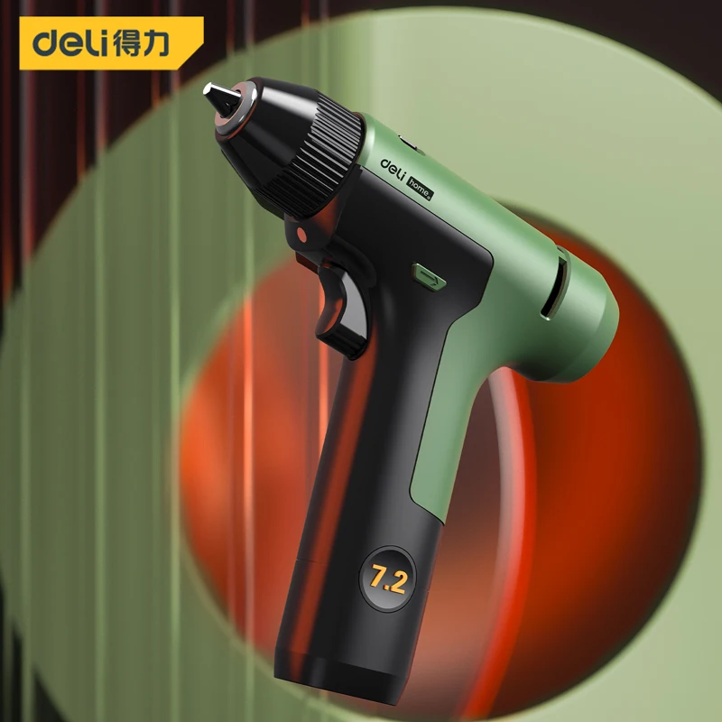 deli dl3798 7 5m 25mm high precision steel measurement tape system auto lock retractable professional measuring tool Deli Tool 1 Pcs 7.2V Multicolor Two-speed Lithium Electric Drill Multifunctional Electrician Portable Professional Power Tools