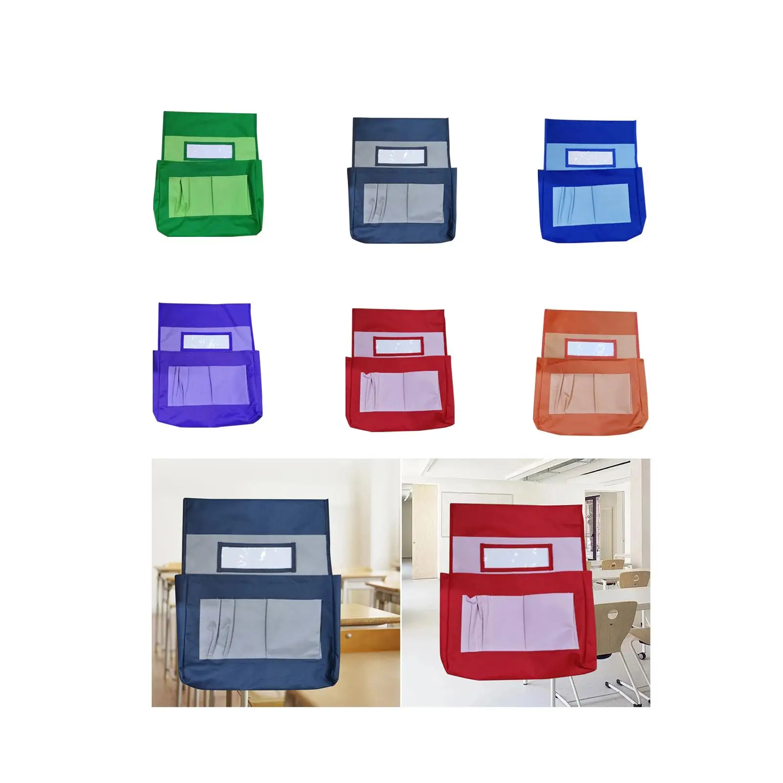 Chair Back Pocket Storage Bag Back of Chair Organizer for Home Daycare Kids