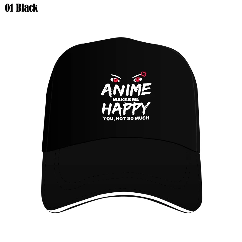 

Anime Makes Me Happy You Not So Much Adults Unisex Bill Hats Men Custom Hat