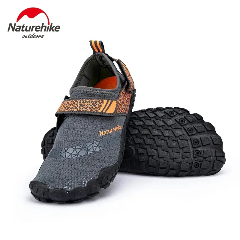 Naturehike Wading Shoes Men Women Quick-Dry Aqua Shoes Upstream Shoes Antiskid Sports Shoes Wearproof Beach Barefoot Sneakers amawei children quick dry water sports shoes boys girls breathable aqua shoes swim beach sneakers diving barefoot surfing wading