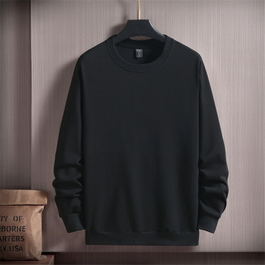 남성용 운동복 조거 운동복 용수철, 가을 세트, 스웻팬츠 맨투맨 패션, 캐주얼 솔리드 세트, 플러스 사이즈 10XL