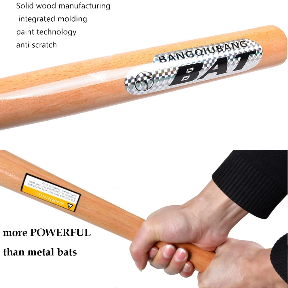 54cm 64cm 74cm 84cm Solid Wood Baseball Bat Tball Bat Professional Hardwood Baseball Stick Sports Fitness Equipment baseball bat