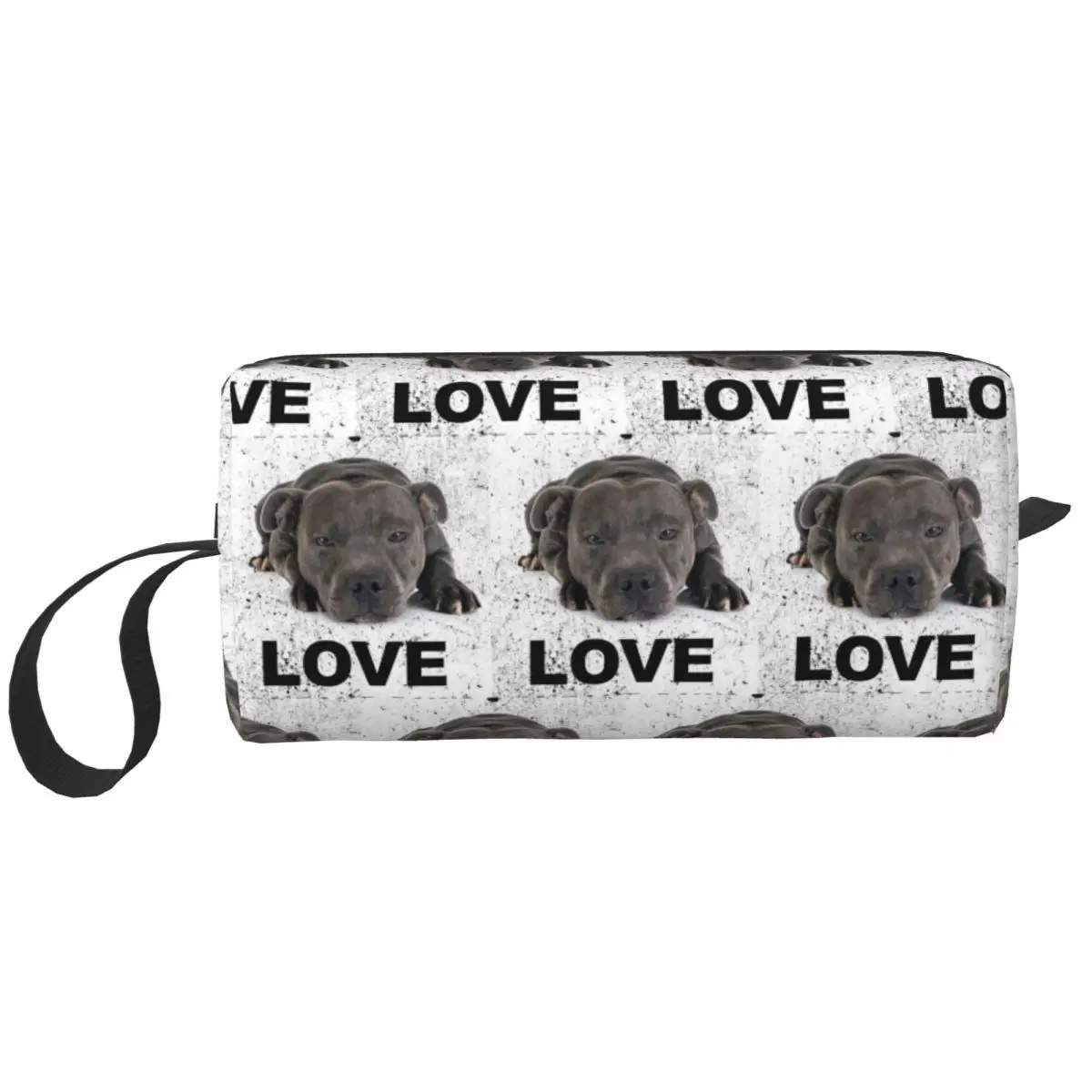 Fashion Stafter Bull Terrier Dog Love Travel Toiletry Bag Per Le Donne Animal Makeup Cosmetic Bag Beauty Storage Dopp Kit