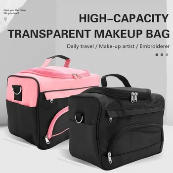 Borsa per trucco portatile Custodia impermeabile per tatuaggi per unghie da salone Custodia per cosmetici di bellezza Borsa da viaggio per parrucchiere professionale