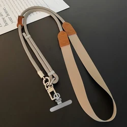 Stylish Colorful Crossbody Phone Lanyard with Adjustable Wristband and Anti - Loss Features - POLYESTER (Grey)