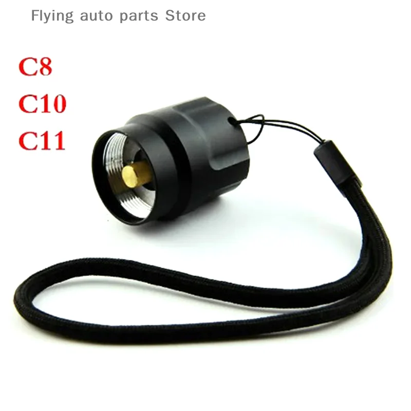 Torch Tail Switch Set C8 Q5 Flashlight Remote Pressure Switch Assembly Tail Accessories Torch Tail Switch Set DIY Accessorie