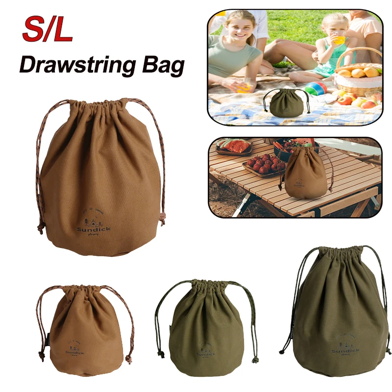 Picnic Cutlery Pouches Portable Canvas Daily Necessities Organizer Bags Ultralight Waterproof Hiking Accessories