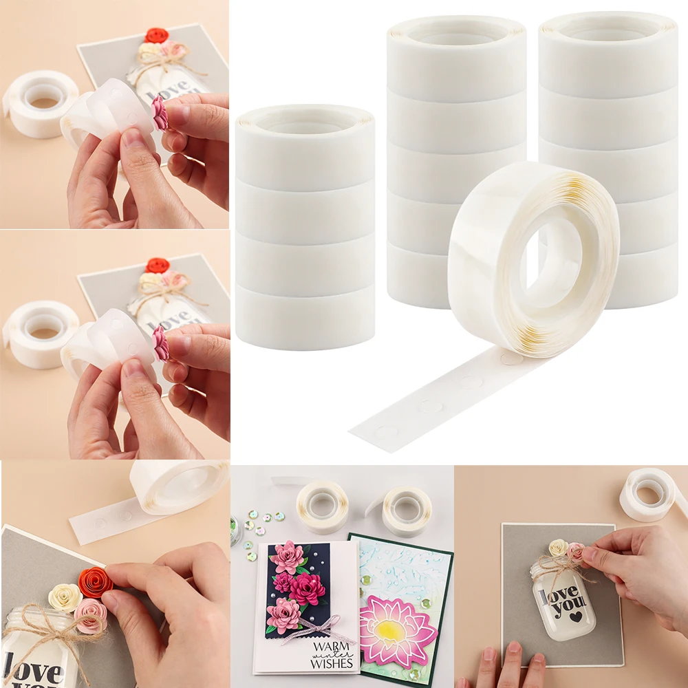 Double Sided Adhesive Tape Crafts Paper  Double Sided Adhesive Stickers -  1pcs - Aliexpress