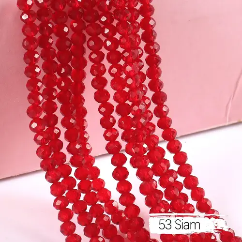 2mm 4mm 6mm 8mm Rondelle Austria Crystal Beads Faceted Glass Beads Loose Spacer Beads for DIY Bracelet Garment Making - Image 32