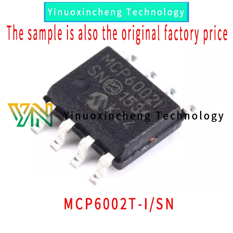 10PCS/LOT New original MCP6002T-I/SN package SOP8 1.8V 1MHz dual channel operational amplifier ic 5pcs mcp6022t i sn soic 8 smd operational amplifier op amp dual 2 5v 10mhz 2 channel 500 uv 150 pa aec q100