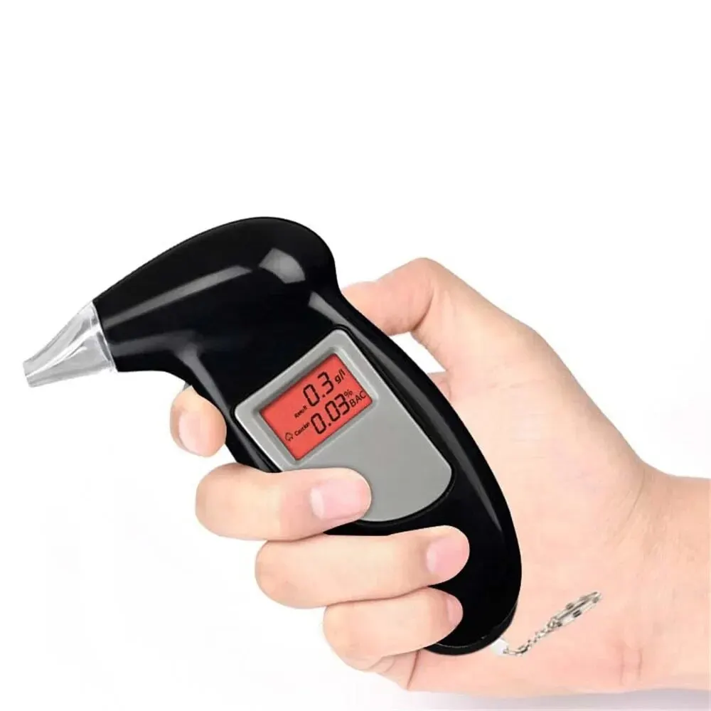 Breath Alcohol Tester Birds Beak Vehicle Breathalyzer Blowing Digital Display Detector Vehicle Portable Drink-driving Breathalyzer