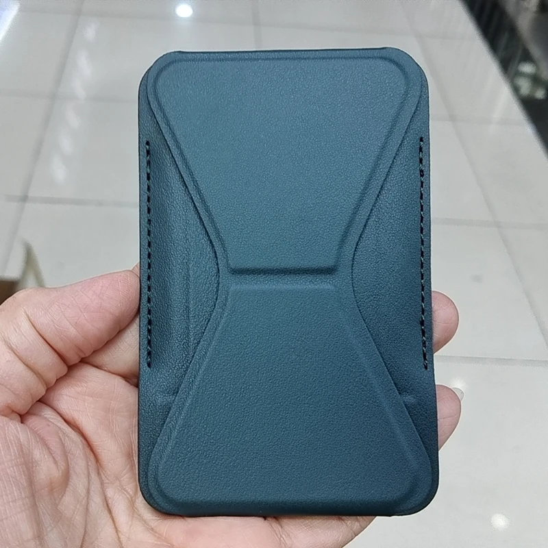 حامل بطاقات جلدي مغناطيسي قوي 2 في 1 لحامل محفظة M...