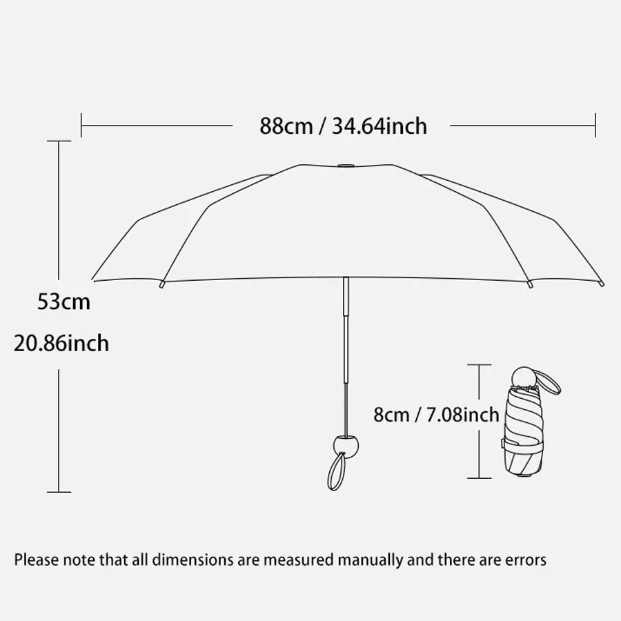 Mini Umbrella Folding Umbrella Mini Sun Umbrella Sun Umbrella Sun Umbrella Travel Umbrella Compact Ultralight Mini Portable Waterproof Folding Men And Women