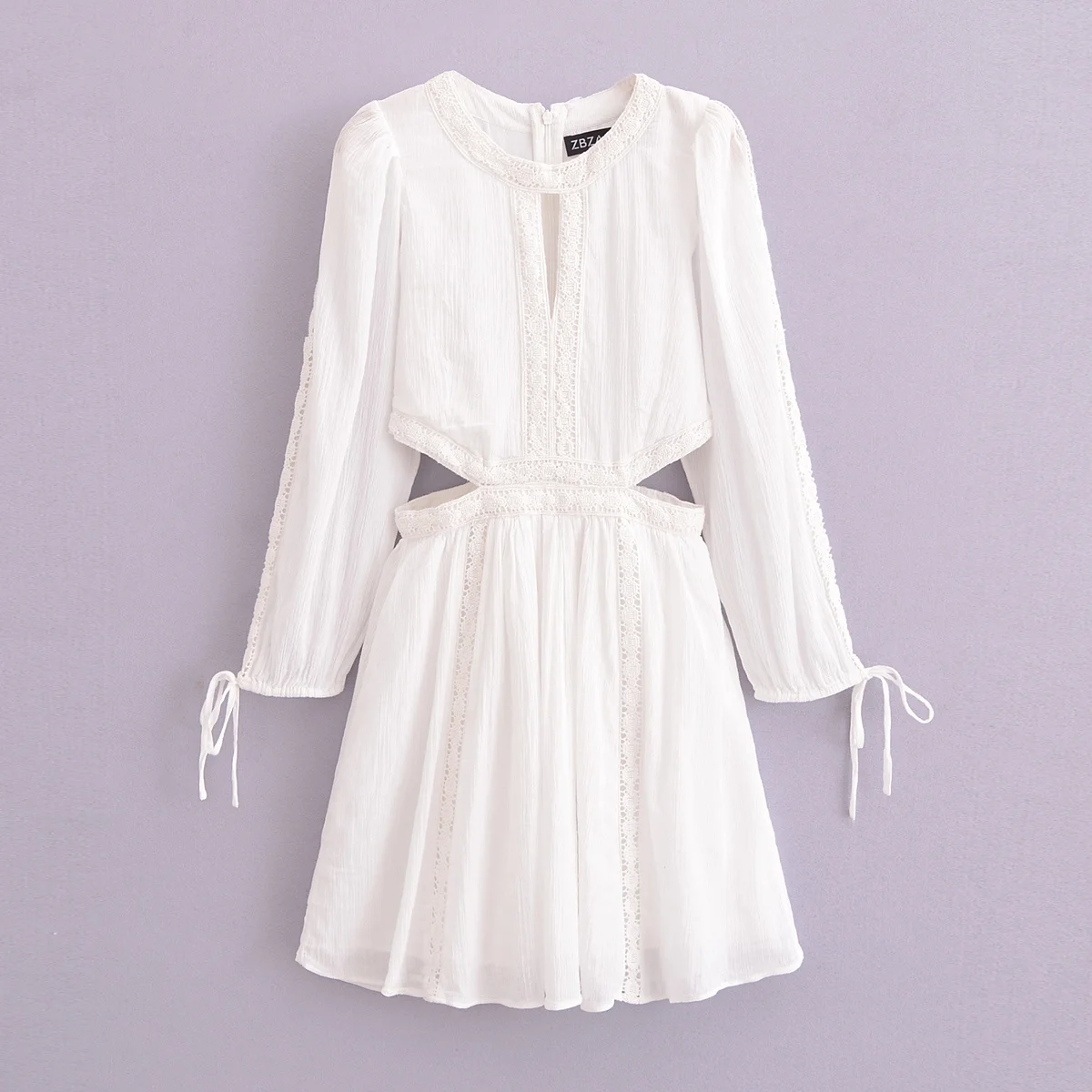 

Новинка 2024, шикарное модное облегающее кружевное платье в стиле Джокер с рукавами-пузырями и поясом, женское платье в стиле ретро с длинными рукавами, платья для женщин