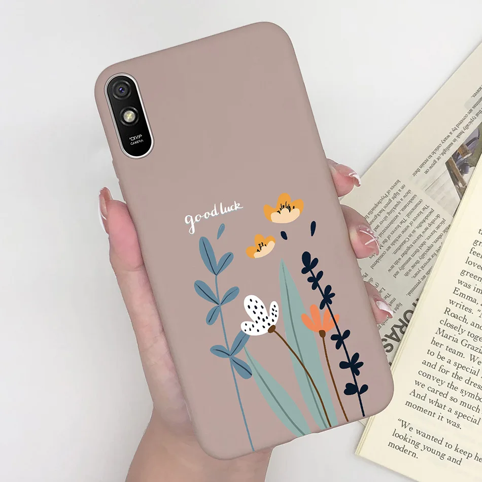 Fashionable Butterfly Heart Pattern Silicon Phone Cover for Xiaomi Redmi 9 Series