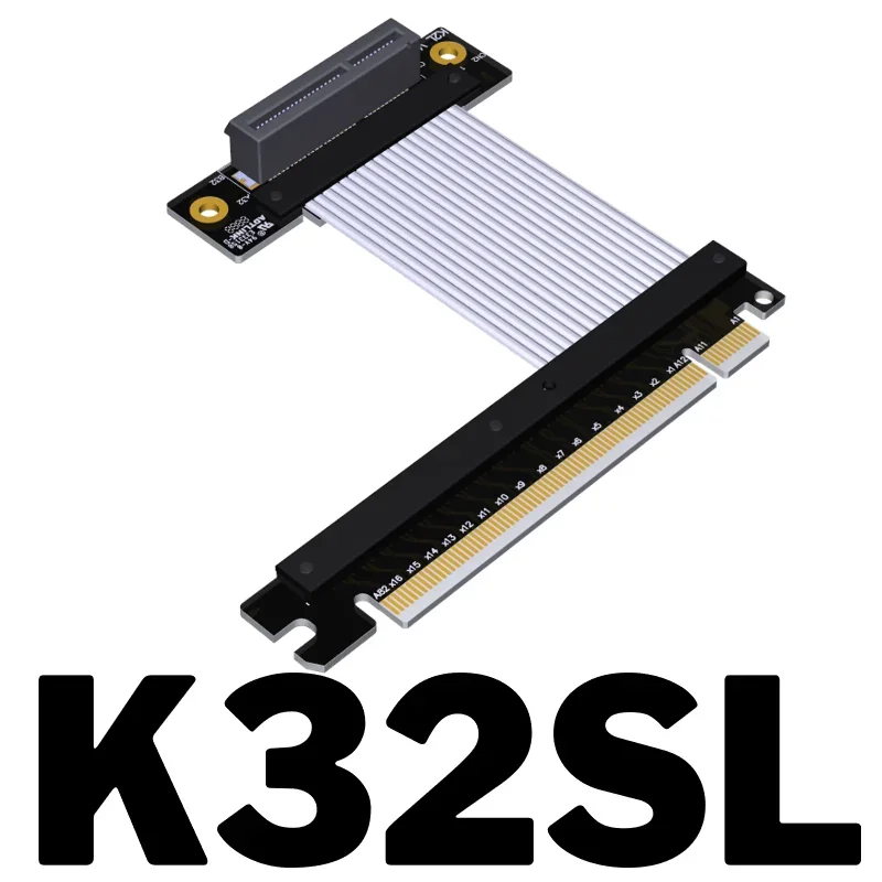 Adt-pcie Riser Extender Adapter Pcie 4.0 Pci Express x4 Card X16 Slot Pci-e 4x Feminino para 16x Masculino Gpu Ssd Gen Novo - Imagem 6