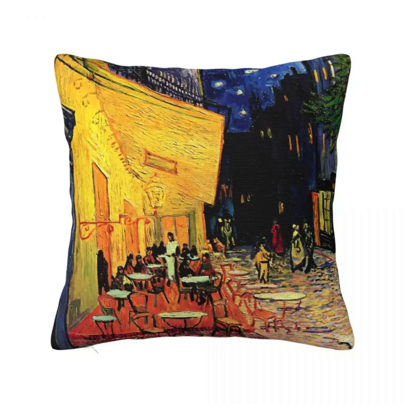 

Vincent Van Gogh Pillow Cover Cafe Terrace at Night Soft Pillow Case Cushion Cover Graphic Pillowcases For Sofa Home Decorative