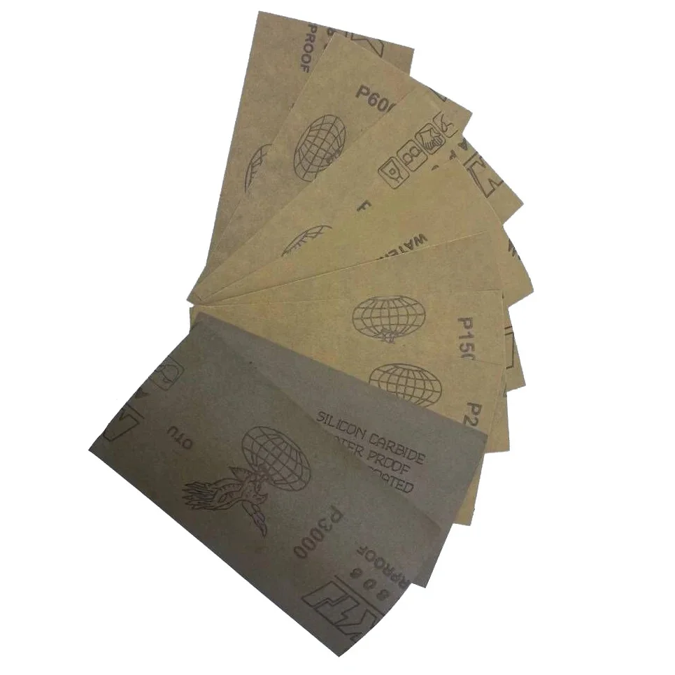 15Pcs Wet/Dry Use Sandpaper Car Surface Sand Paper Sheets Ceramics Wood Polishing Sandpaper Woodworking Sanding Tool Accessories sanding discs sandpaper set polish sand paper sandpaper tools sander pads