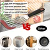 Stainless steel silicone spatula, high temperature resistant frying fish cooking spatula flipper kitchen household steak spatula 6