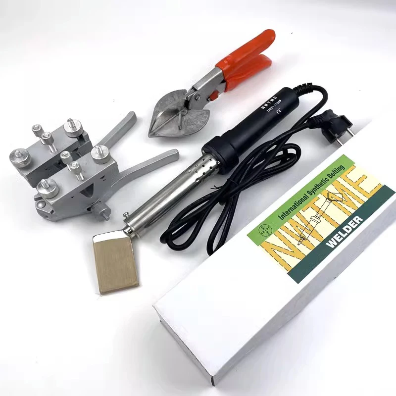 Round Belt PU Welding Machine, Electric Polyurethane Belt Hot Melt Machine, PU Belt Welder Connector 300℃ (PU Belt Welder Scissors Fixture), for V Belts Pentagonal Belts Pu Tubes Plastic Strips