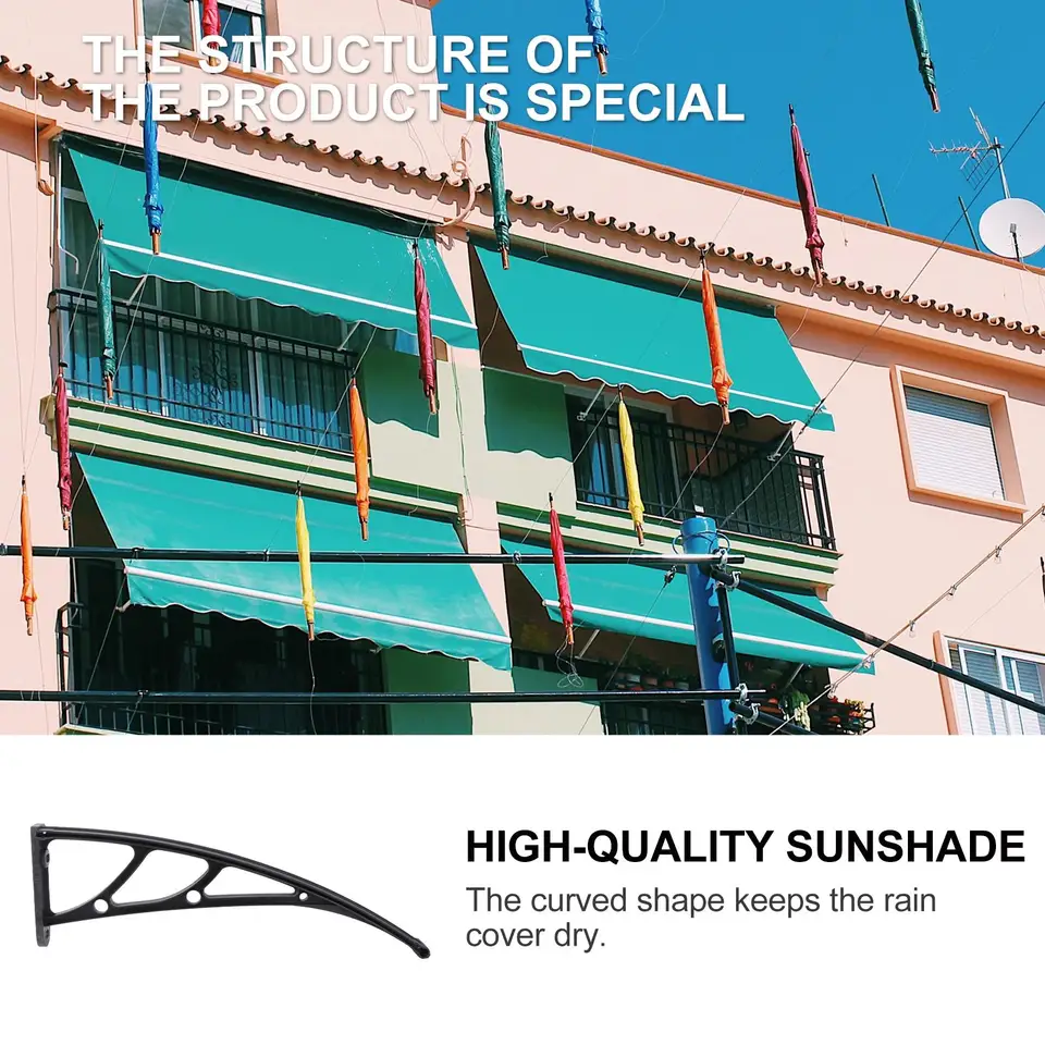 Aleko Retractable Awning Mounting Bracket Wall Mount Bracket For Retractable Awnings, Aluminum Alloy Design For Outdoor Use, White Sunsetter Bracket