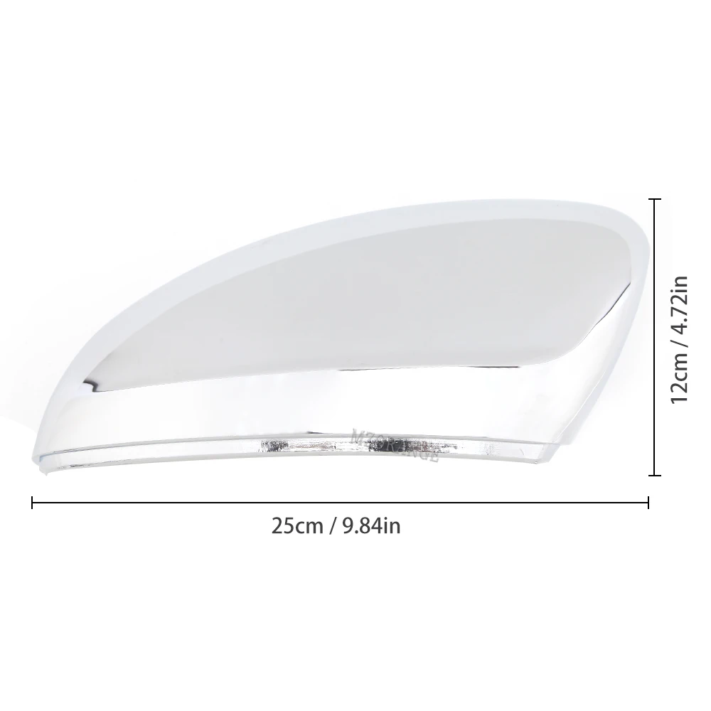 car fenders for Peugeot 2008 14-18 For Citroen C3 C4 CACTUS 18-20 Chrome Mirror Cover Rear View Side Door Mirror Cap Decoration 16075120VG weathertech bug deflector