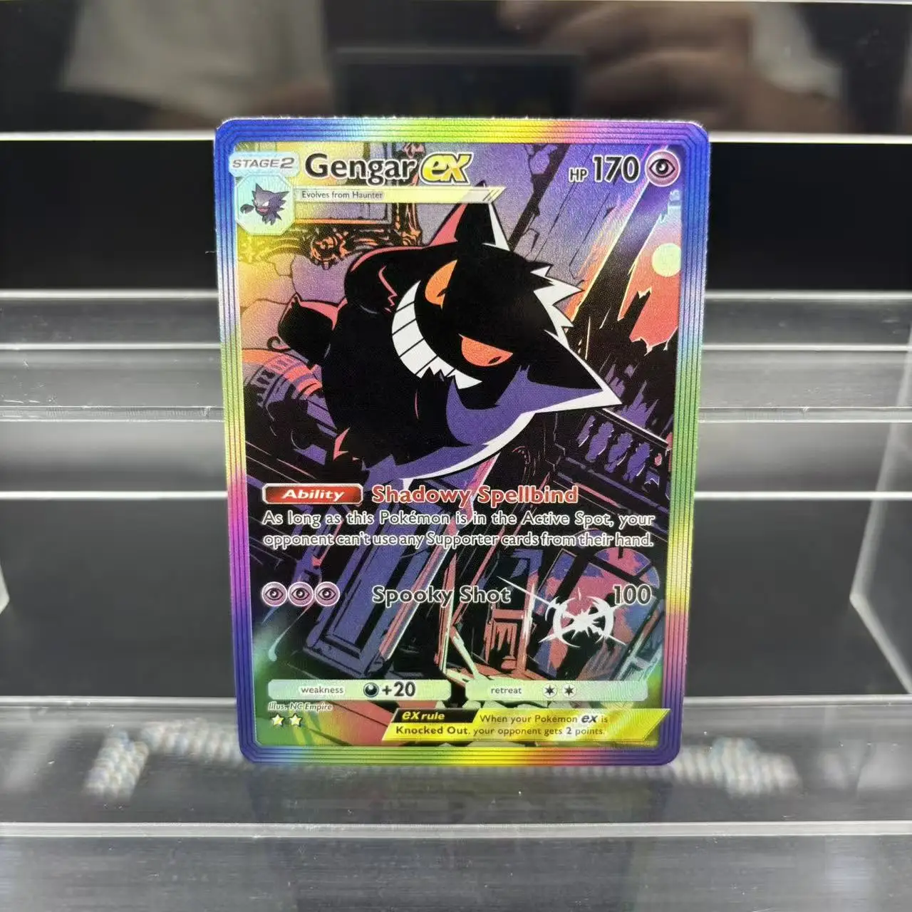 DIY TCG 포켓 컬렉션 카드 겐가르 마참 루나라 솔라글레오 ex 자체 제작 단일 카드 클래식 게임 애니메이션 카드 선물 장난감