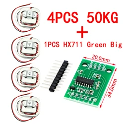 High-Precision Weighing Sensor Kit with Load Cell Sensors and Measurement Tools (1 Set Green Blig)