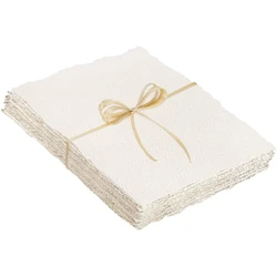 Premium Handmade Watercolor Paper - 25 Sheets of 4 x 6 Inch Rough Cotton Texture (White 25sheets)
