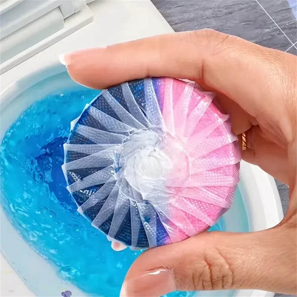 1-10PCS Automatic Toilet Bowl Cleaner Effervescent Tablet Bathroom Freshener Deodorization Stain Remover House Supplies