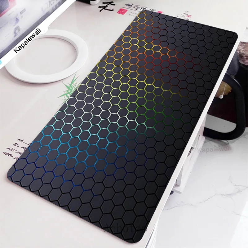 

Geometric Mouse Pad Gamer Mause Mat Large Mousepad Pc Accessories Computer Keyboard Desk Mat Carpet Black Art Mausepad XXL 90x40