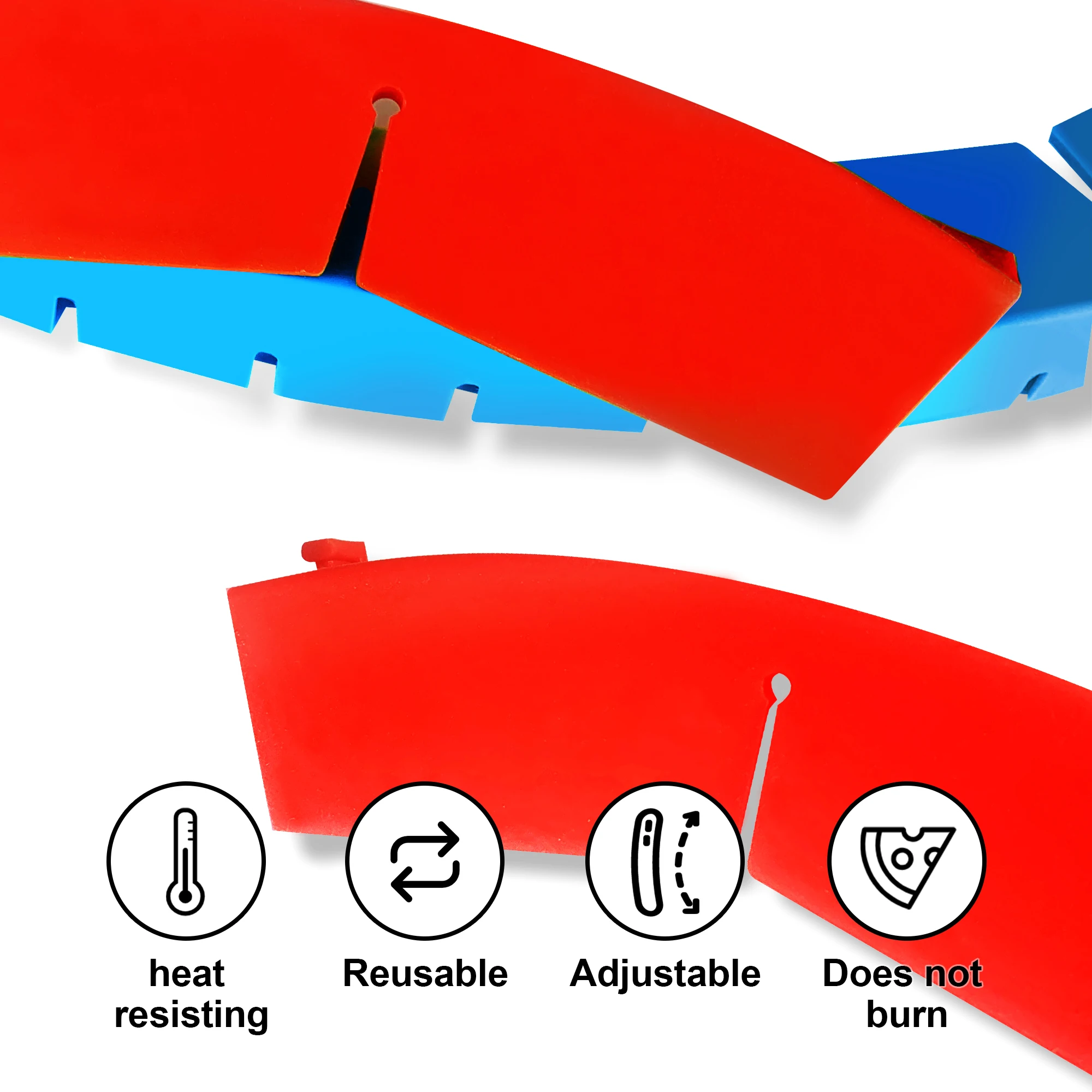 8 11 inch Adjustable Pie Crust Shield Reusable Silicone Pie Protectors Bake Crust Baking Household Kitchen Tools Diameter 29CM