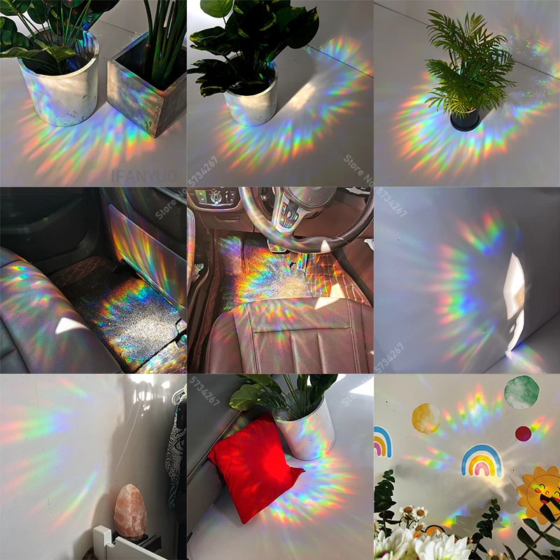 Holographic Suncatcher Rainbow Window Film  Rainbow window, Rainbow light,  Rainbow magic